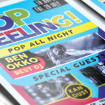 Pop Feeling Music Party - Premium Flyer Template + Facebook Cover - Image 3