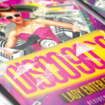Disco 90`s Party - Premium Flyer Template + Facebook Cover - Image 3