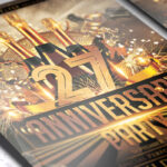 Anniversary Party - Premium Flyer Template + Facebook Cover - Image 3