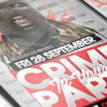 Crime Party - Premium Flyer Template + Facebook Cover - Image 3