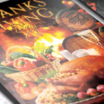 Thanksgiving Day - Premium Flyer Template + Facebook Cover - Image 3