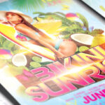 Bikini Sunrise - Premium Flyer Template + Facebook cover - Image 3
