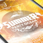 Summer Party Ocean - Premium Flyer Template + Facebook Cover - Image 3