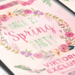 Watercolor Spring - Premium Flyer Template + Facebook Cover - Image 3