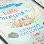 Watercolor Summer - Premium Flyer Template + Facebook Cover - Image 3