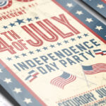 4th of July Party - Premium Flyer Template + Facebook Cover - Image 3