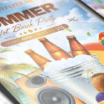 Summer Hot Beach Party - Premium Flyer Template + Facebook Cover - Image 3