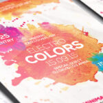 Electro Colors - Premium Flyer Template + Facebook Cover - Image 3
