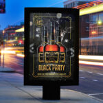 Black Party - Premium Flyer Template + Facebook Cover - Image 2