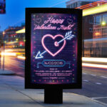Neon Valentines Night - Premium Flyer Template + Facebook Cover - Image 2