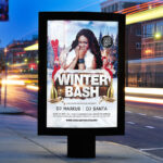 Winter Bash - Premium Flyer Template + Facebook Cover - Image 2