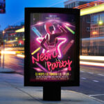 Neon Party - Premium Flyer Template + Facebook Cover - Image 2