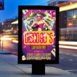 Disco 90`s Party - Premium Flyer Template + Facebook Cover - Image 2
