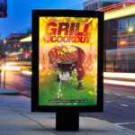 Grill Cookout - Premium Flyer Template + Facebook Cover - Image 2