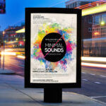 Minimal Sounds Vol.2 - Premium Flyer Template + Facebook Cover - Image 2