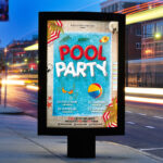 Pool Party - Premium Flyer Template + Facebook Cover - Image 2