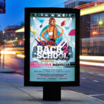 Back 2 School Party - Premium Flyer Template + Facebook Cover - Image 2