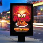 Hot Wings - Premium Flyer Template + Facebook Cover - Image 2