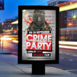 Crime Party - Premium Flyer Template + Facebook Cover - Image 2
