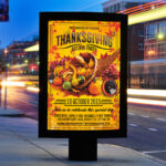 Thanksgiving Autumn Party - Premium Flyer Template + Facebook Cover - Image 2