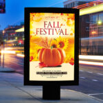 Fall Festival Party - Premium Flyer Template + Facebook Cover - Image 2