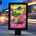 Remember Time 90's - Premium Flyer Template + Facebook Cover - Image 2