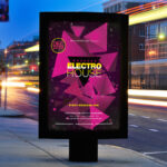 Electro House - Premium Flyer Template + Facebook Cover - Image 2