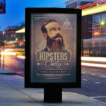 Hipsters Only - Premium Flyer Template + Facebook Cover - Image 2