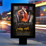 Sagittarius Friday Night - Premium PSD Flyer Template - Image 2