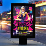 Fridays Electro Sound Party - Premium PSD Flyer Template - Image 2