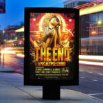 The End - Free Club and Party Flyer PSD Template - Image 2