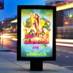 Bikini Sunrise - Premium Flyer Template + Facebook cover - Image 2