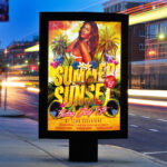 Summer Sunset - Premium Flyer Template + Facebook Cover - Image 2