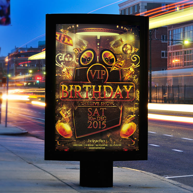33321.jpg Vip Birthday - Premium PSD Flyer Template - Image 1