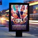 Girls Party Night - Premium Flyer Template + Facebook Cover - Image 2