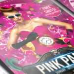Ladies Pink Party Night - Premium PSD Flyer Template - Image 3