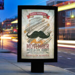 Movember Party - Premium PSD Flyer Template-1