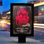 Red Love Party - Premium PSD Flyer Template - Image 2
