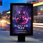 Electro Man Party – Premium PSD Flyer Template + Facebook Cover - Image 2