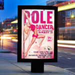 Pole Dancer Party - Free Club and Party Flyer PSD Template - Image 2
