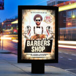 Barbers Shop - Premium Flyer Template + Facebook Cover - Image 2