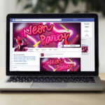 Neon Party - Premium Flyer Template + Facebook Cover - Image 4