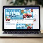 Summer Vacation Tour - Premium Flyer Template + Facebook Cover - Image 4