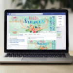 Watercolor Summer - Premium Flyer Template + Facebook Cover - Image 4