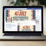 4th of July Party - Premium Flyer Template + Facebook Cover - Image 4