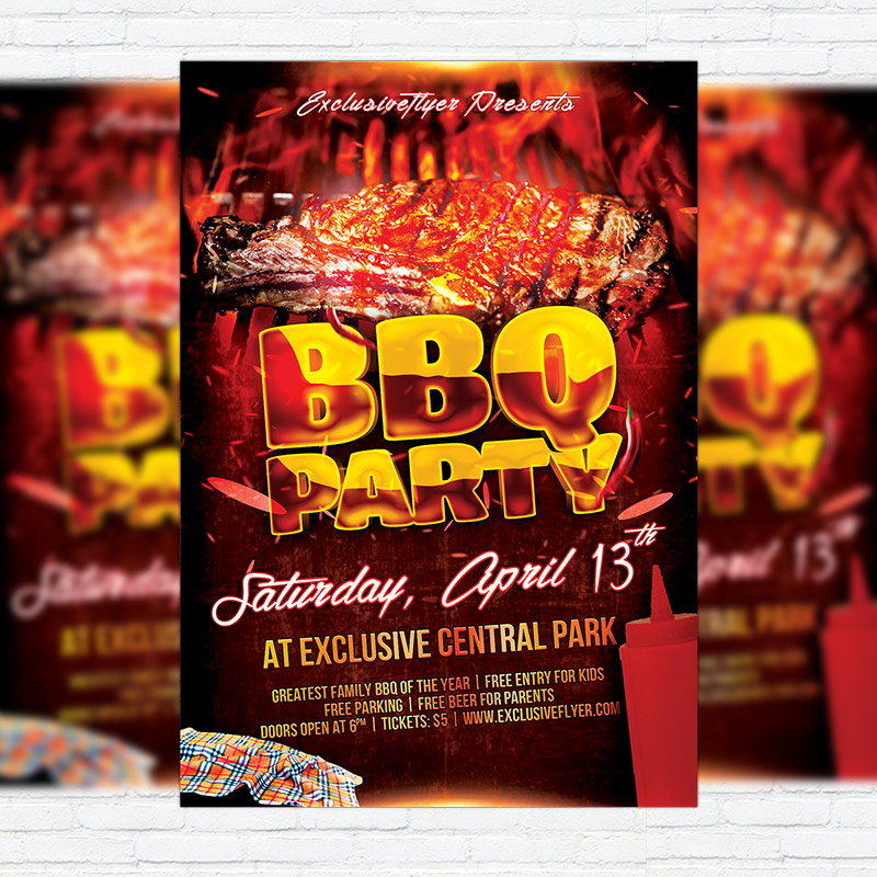 bbq-party-premium-flyer-template-facebook-cover-1.jpg BBQ Party - Premium Flyer Template + Facebook Cover - Image 1