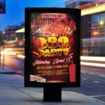 BBQ Party - Premium Flyer Template + Facebook Cover - Image 2