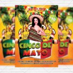 Cinco de Mayo Celebration - Premium Flyer Template + Facebook Cover
