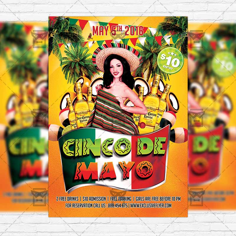 cinco-de-mayo-celebration-premium-flyer-template-facebook-cover-1.jpg Cinco de Mayo Celebration - Premium Flyer Template + Facebook Cover - Image 1