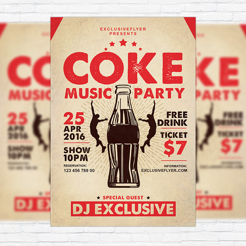 coke-music-party-premium-flyer-template-facebook-cover-1.jpg Coke Music Party - Premium Flyer Template + Facebook Cover - Image 1
